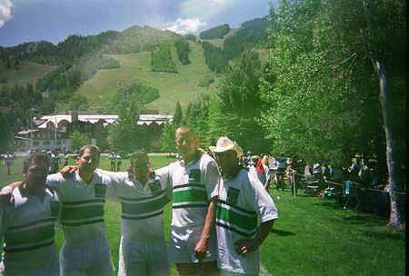 Unidentified members of the Pelicans Rugby Team