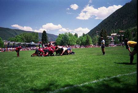 Aspen scrum in Super League Finals